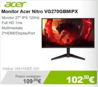 Monitor Acer Nitro VG270GBMIPX