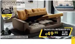 Mercatone Germanvox Megasofa Vivian offerta