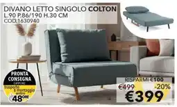 Mercatone Germanvox Divano letto singolo Colton offerta