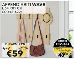 Mercatone Germanvox Appendiabiti Wave offerta