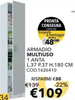 Mercatone Germanvox Armadio multiuso 1 anta offerta