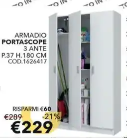 Mercatone Germanvox Armadio portascope 3 ante offerta