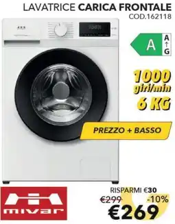 Mercatone Germanvox Lavatrice carica frontale Mivar offerta