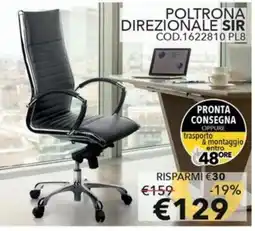Mercatone Germanvox Poltrona direzionale Sir offerta