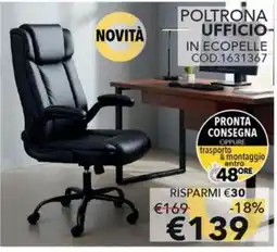 Mercatone Germanvox Poltrona Ufficio offerta
