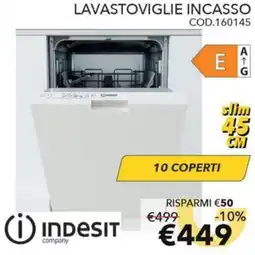 Mercatone Germanvox Lavastoviglie incasso Indesit offerta