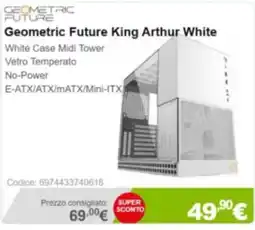 Next Geometric Future King Arthur White offerta