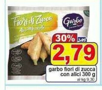 Pewex Garbo fiori di zucca con alici offerta