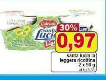 Pewex Santa lucia la leggera ricottina offerta