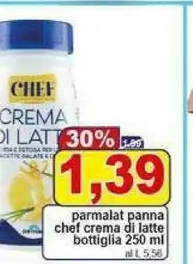 Pewex Panna chef crema di latte bottiglia offerta