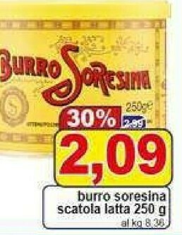 Pewex Burro soresina scatola latta offerta