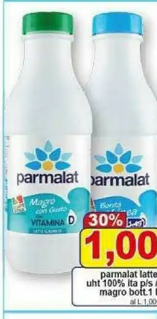 Latte uht 100% ita p/s/ magro