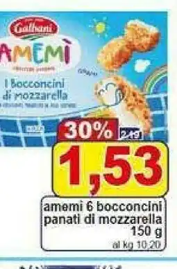 Pewex Galbani amemi 6 bocconcini panati di mozzarella offerta