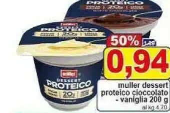 Pewex Dessert proteico cioccolato offerta