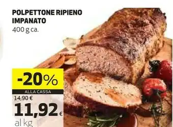 Polpettone ripieno impanato