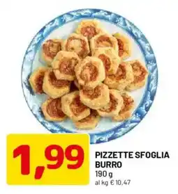 DPiù Pizzette sfoglia burro offerta