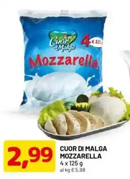 DPiù Cuor di Malga Mozzarella offerta