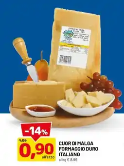 DPiù Cuor di Malga Formaggio Duro Italiano offerta
