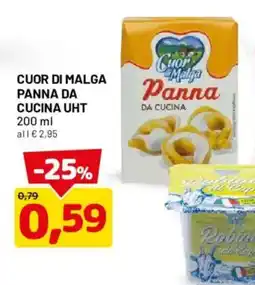 DPiù Cuor di Malga Panna da cucina offerta