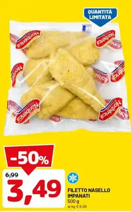 DPiù Filetto nasello impanati offerta