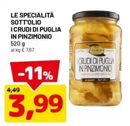 DPiù I crudi di Puglia in pinzimonio offerta