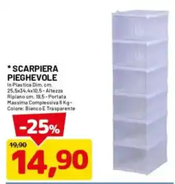 DPiù Scarpiera pieghevole offerta