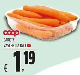 Coop Carote vaschetta offerta