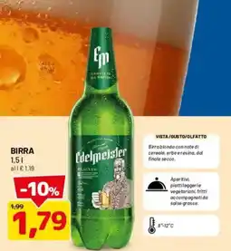 DPiù Edelmeister Pilsener offerta