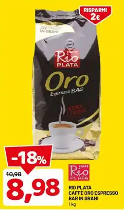 DPiù Caffè Rio Plata Oro Espresso Bar offerta