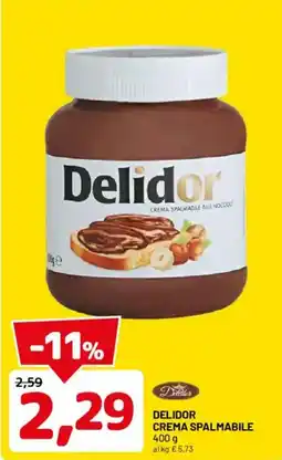 DPiù Delidor crema spalmabile offerta