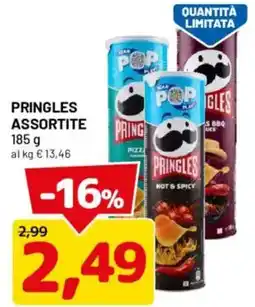 DPiù Pringles assortite offerta