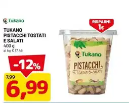 DPiù Tukano Pistacchi Tostati e Salati offerta