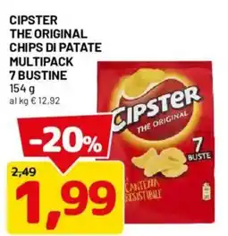 DPiù Cipster the original chips di patate offerta