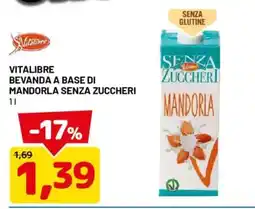 DPiù Vitalibre bevanda a base di mandorla senza zuccheri offerta