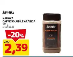 DPiù Kamoka Caffè Solubile Arabica offerta