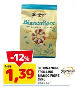 DPiù Sfornamore frollino bianco fiore offerta