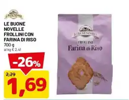 DPiù Le Buone Novelle Frollini con Farina di Riso offerta