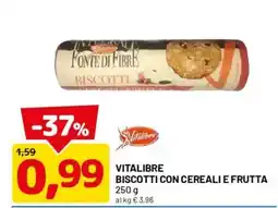 DPiù Vitalibre Biscotti con cereali e frutta offerta