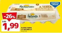 DPiù 10 uova terra le naturelle offerta