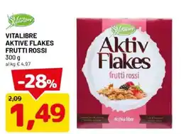 DPiù Vitalibre Aktive Flakes frutti rossi offerta