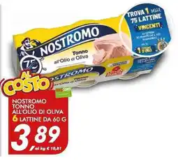 Coop Nostromo tonno all'olio di oliva offerta