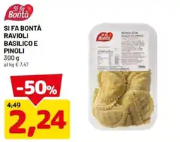 DPiù Si fa Bontà Ravioli Basilico e Pinoli offerta