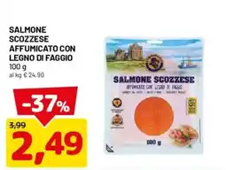 DPiù Salmone scozzese affumicato con legno di faggio offerta
