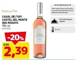 DPiù Casal dei Tufi Castel del Monte DOC Rosato offerta