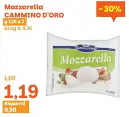 Prix Quality Mozzarella Cammino d'Oro offerta