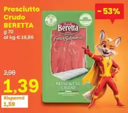 Prix Quality Prosciutto Crudo Beretta offerta