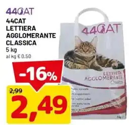 DPiù 44CAT lettiera agglomerante classica offerta