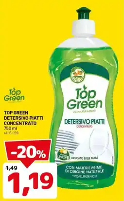 DPiù Top Green Detersivo Piatti Concentrato offerta