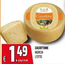 Coop Caciottone Norcia offerta