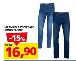DPiù Jeans elasticizzato uomo 5 tasche offerta